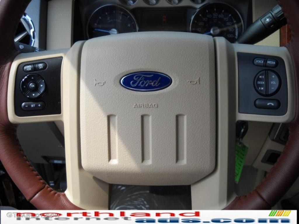 2011 F350 Super Duty King Ranch Crew Cab 4x4 - Golden Bronze Metallic / Chaparral Leather photo #19