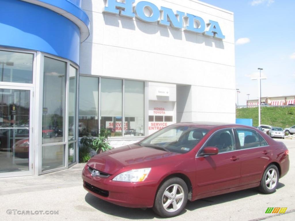 2003 Accord EX Sedan - Redondo Red Pearl / Gray photo #1