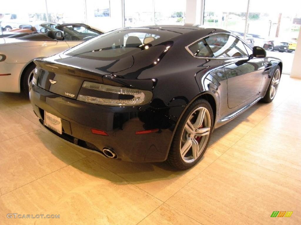 2008 V8 Vantage Coupe - Blue Sapphire / Red Fox photo #5