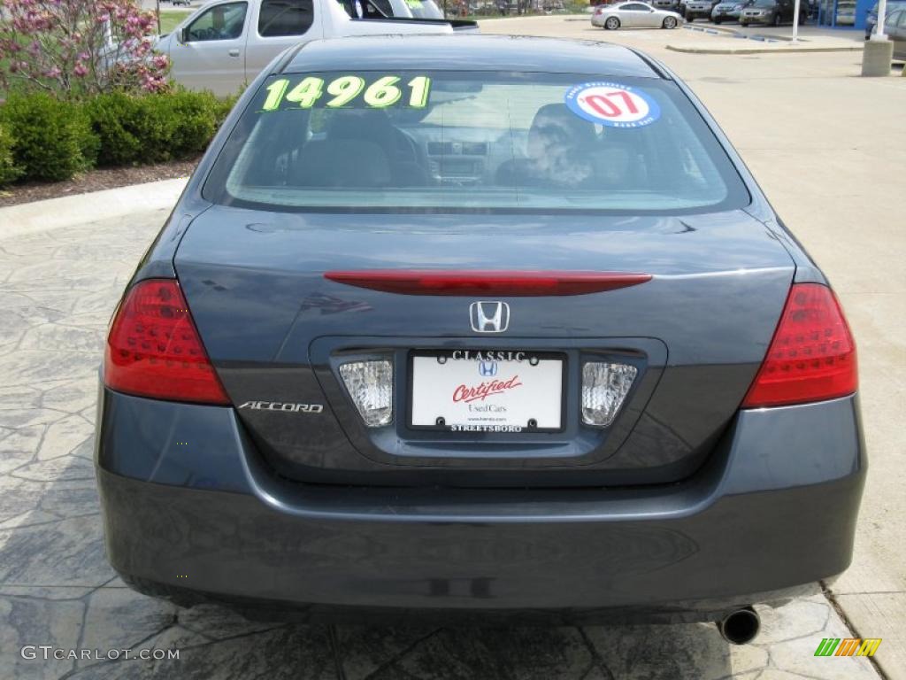 2007 Accord LX Sedan - Graphite Pearl / Black photo #6