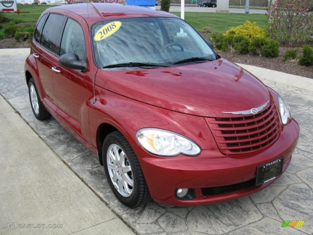 2008 PT Cruiser Touring - Inferno Red Crystal Pearl / Pastel Slate Gray photo #1