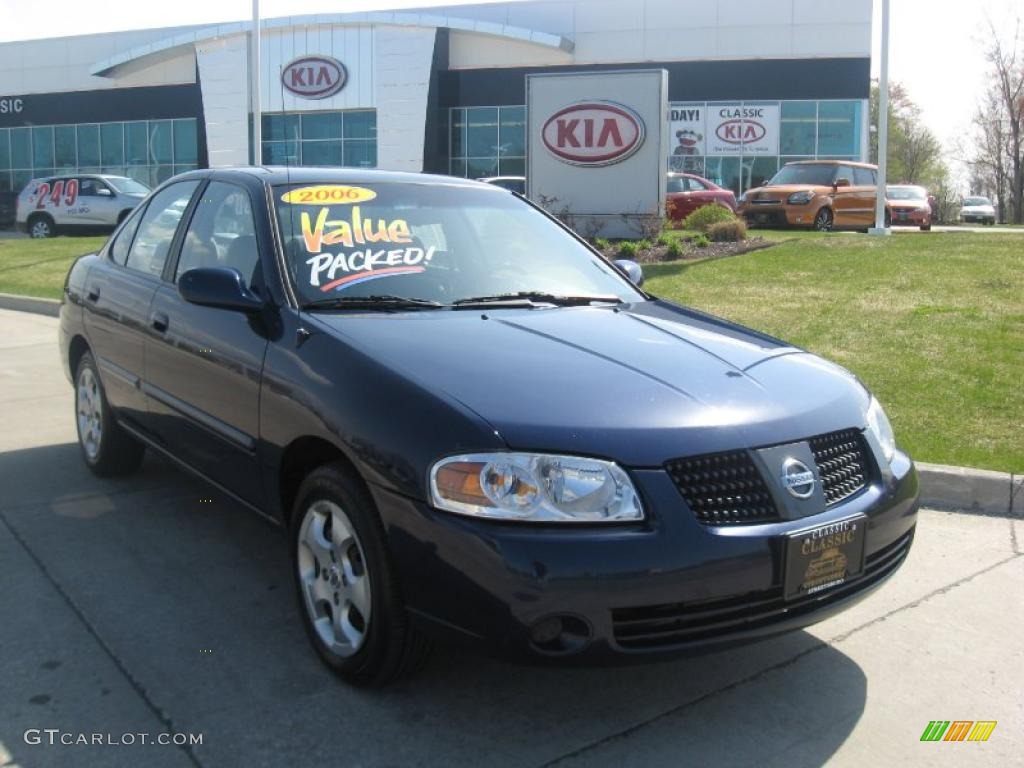 2006 Sentra 1.8 S - Blue Dusk Metallic / Taupe Beige photo #1