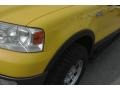 2004 Blazing Yellow Ford F150 FX4 SuperCab 4x4  photo #7