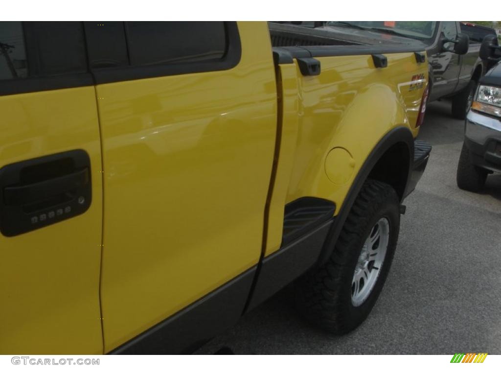 2004 F150 FX4 SuperCab 4x4 - Blazing Yellow / Black photo #10