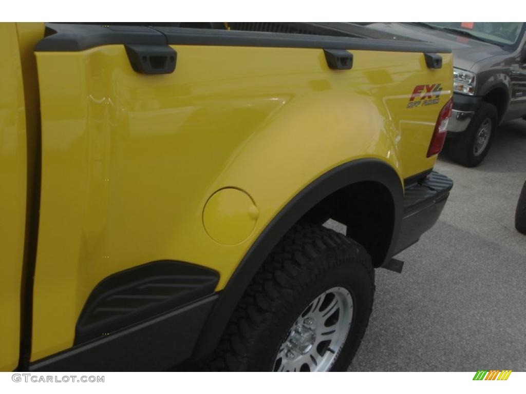 2004 F150 FX4 SuperCab 4x4 - Blazing Yellow / Black photo #11