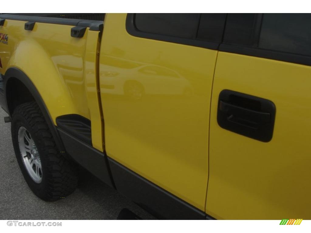 2004 F150 FX4 SuperCab 4x4 - Blazing Yellow / Black photo #20