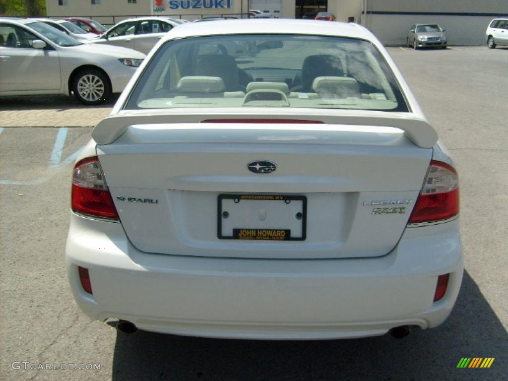2008 Legacy 2.5i Sedan - Satin White Pearl / Warm Ivory photo #8