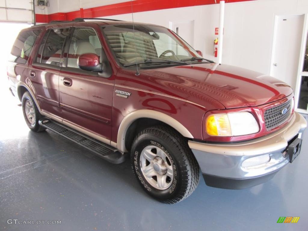1998 Expedition Eddie Bauer - Dark Toreador Red Metallic / Medium Prairie Tan photo #1