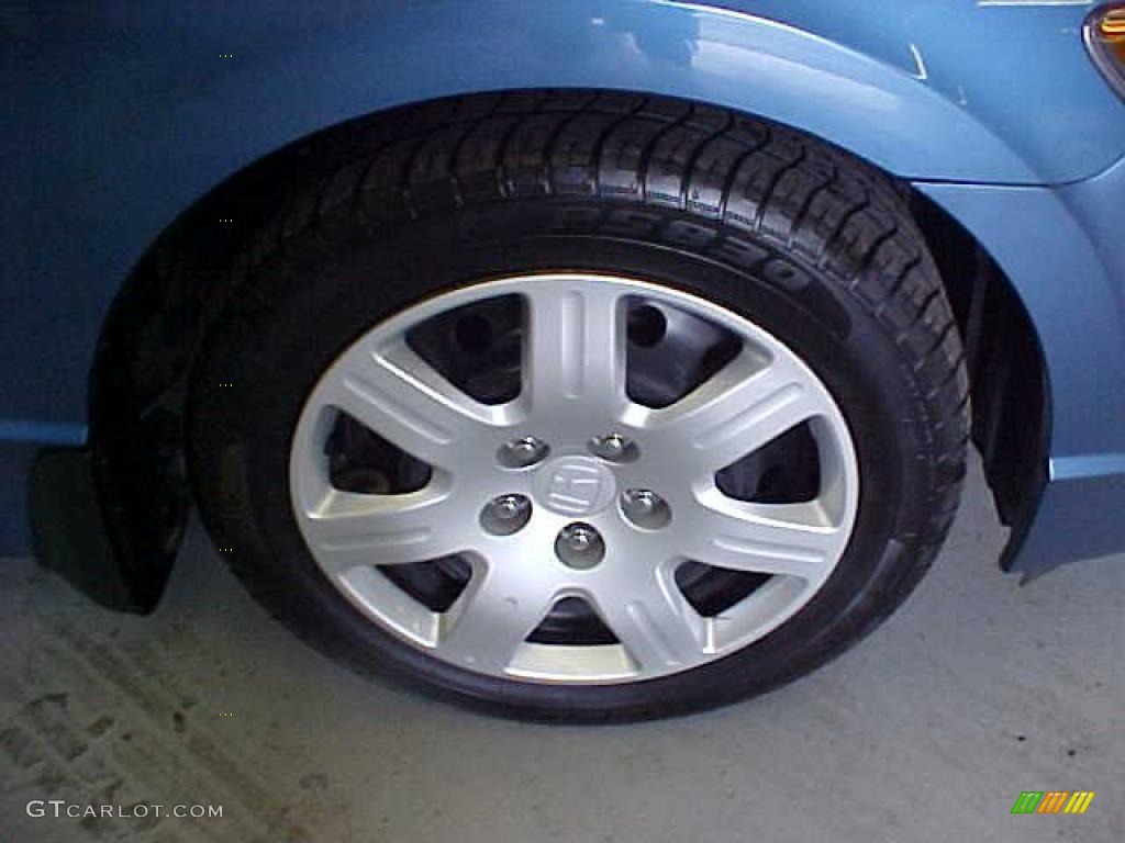 2007 Civic LX Sedan - Atomic Blue Metallic / Gray photo #4