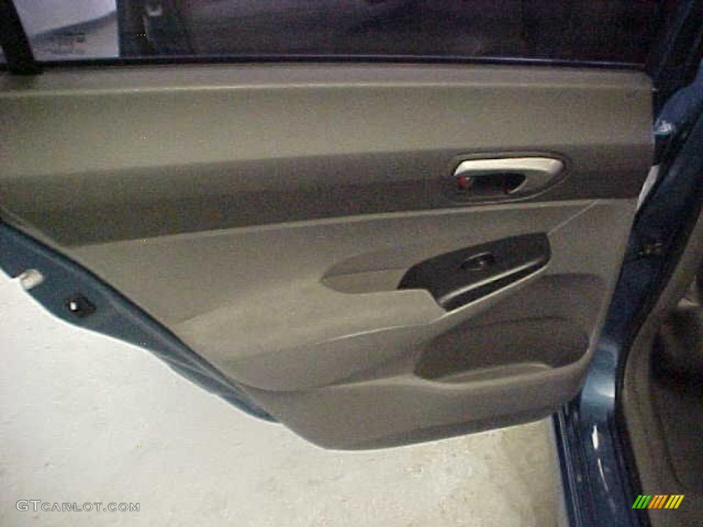 2007 Civic LX Sedan - Atomic Blue Metallic / Gray photo #11