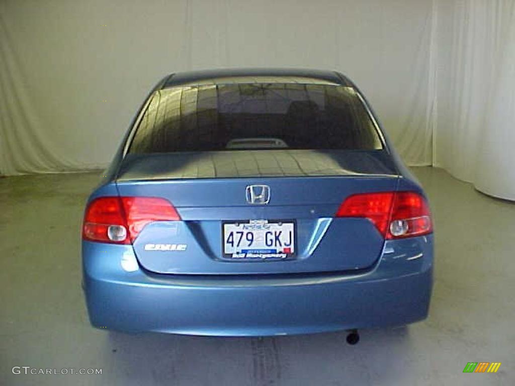 2007 Civic LX Sedan - Atomic Blue Metallic / Gray photo #24