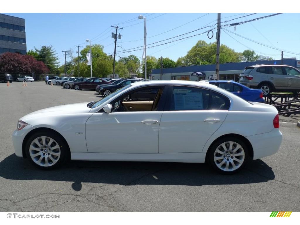 2008 3 Series 335xi Sedan - Alpine White / Beige photo #9