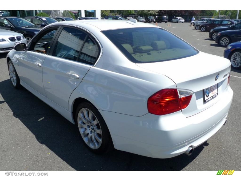 2008 3 Series 335xi Sedan - Alpine White / Beige photo #10