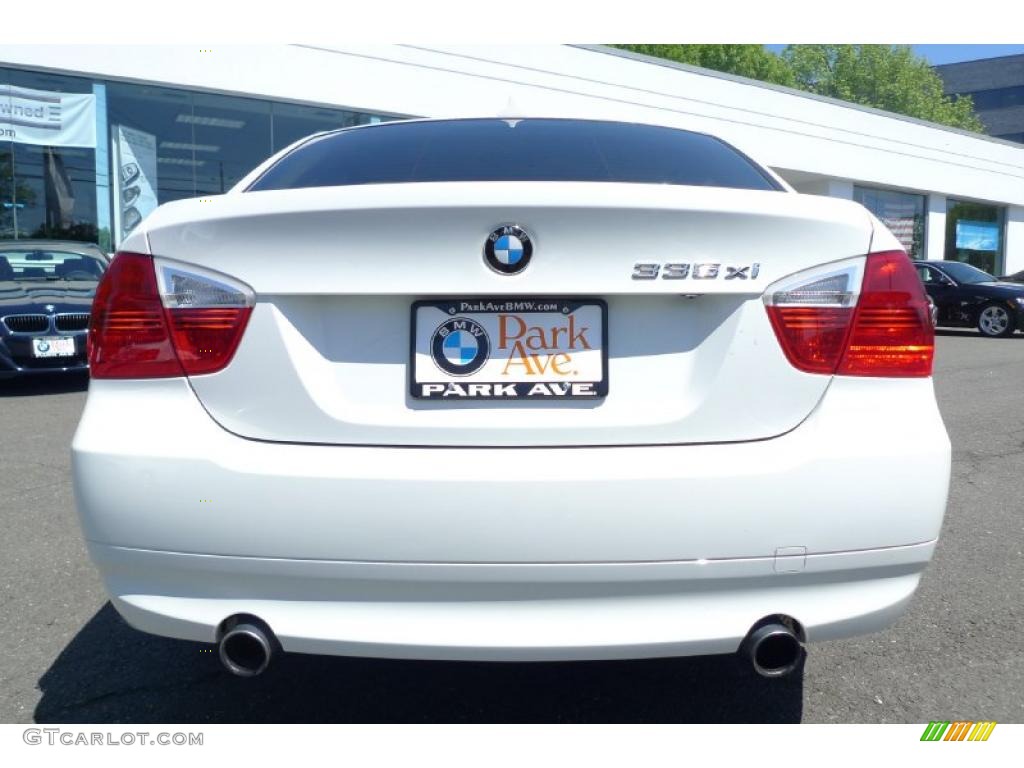 2008 3 Series 335xi Sedan - Alpine White / Beige photo #13