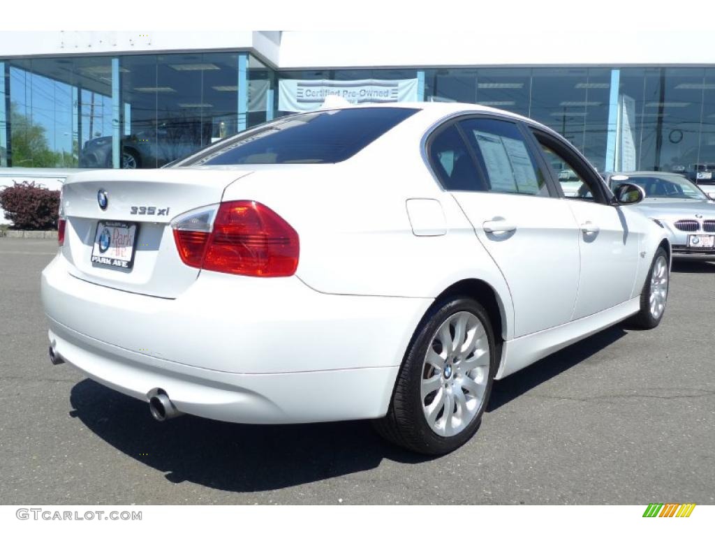 2008 3 Series 335xi Sedan - Alpine White / Beige photo #15