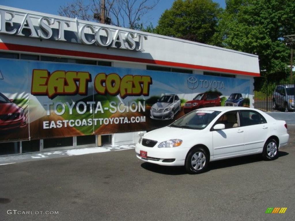 2008 Corolla LE - Super White / Beige photo #1