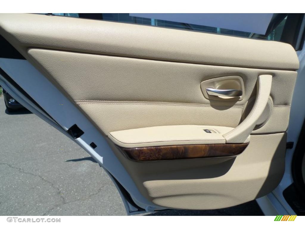 2008 3 Series 335xi Sedan - Alpine White / Beige photo #29