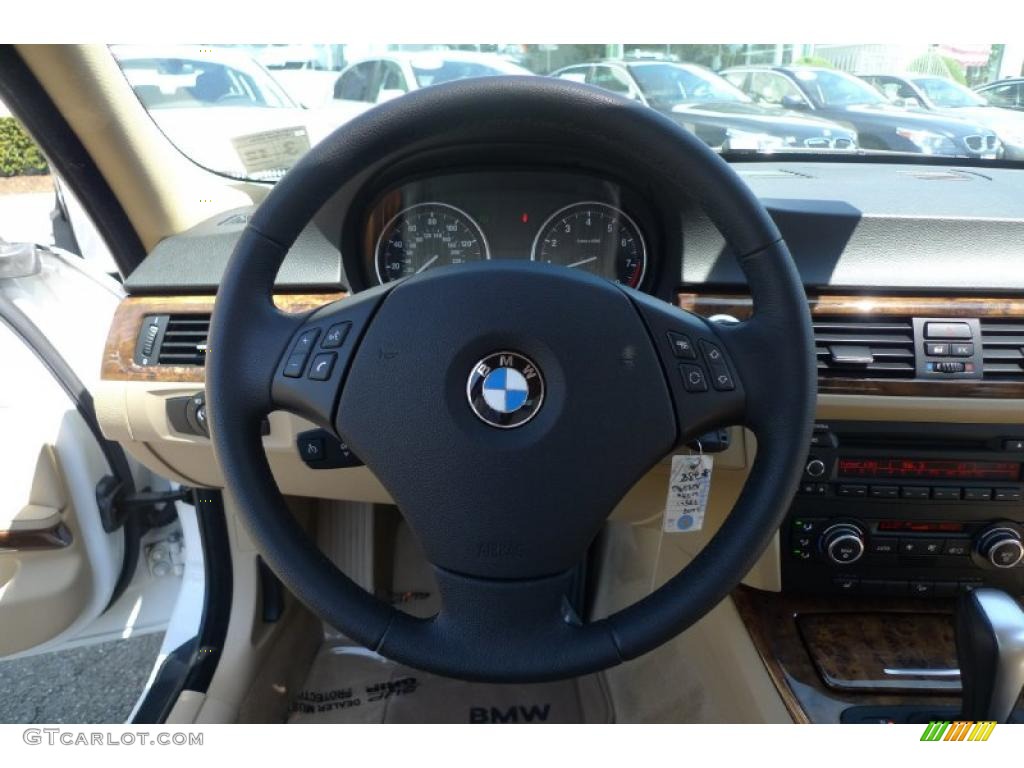 2008 3 Series 335xi Sedan - Alpine White / Beige photo #38