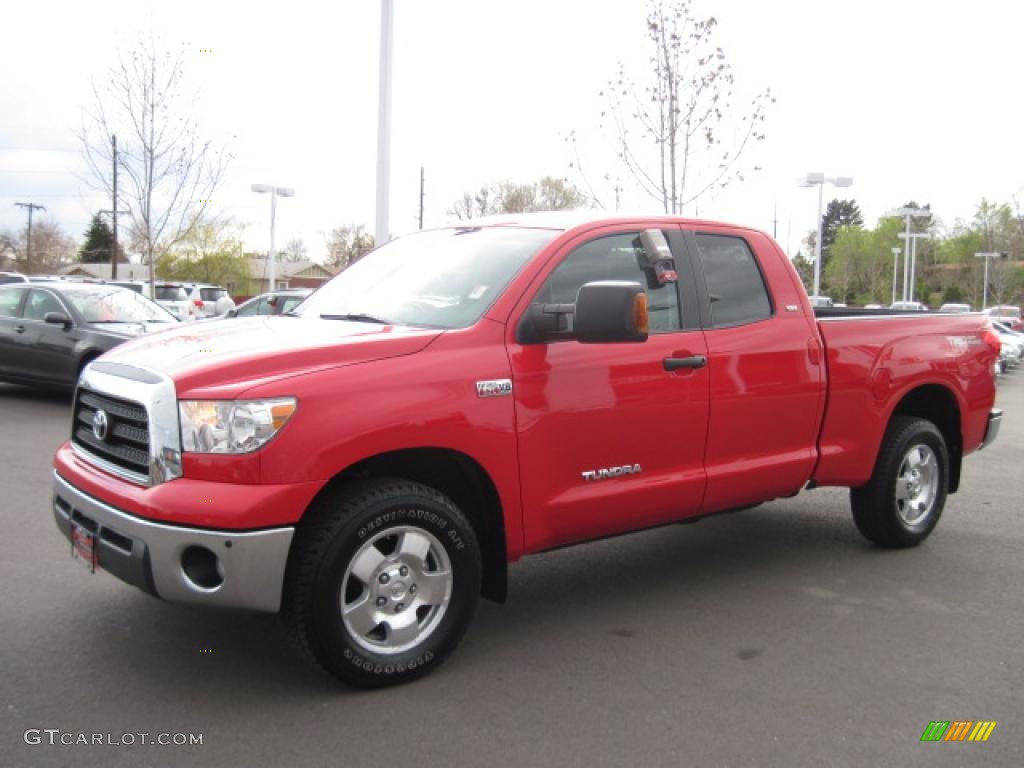 2007 Tundra SR5 TRD Double Cab 4x4 - Radiant Red / Graphite Gray photo #5