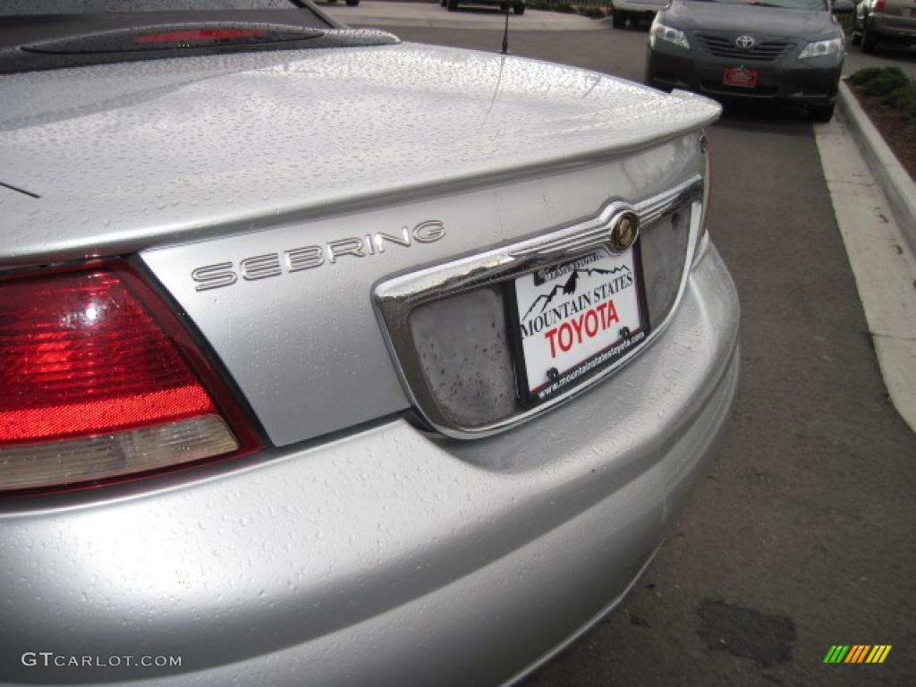 2002 Sebring GTC Convertible - Brilliant Silver Metallic / Dark Slate Gray photo #22