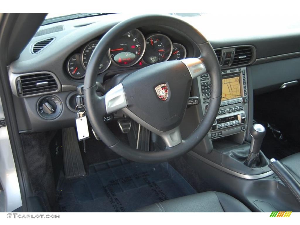 2007 911 Carrera Coupe - Arctic Silver Metallic / Black photo #3