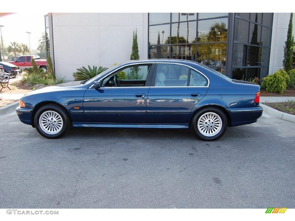 1998 5 Series 540i Sedan - Montreal Blue Metallic / Grey photo #2