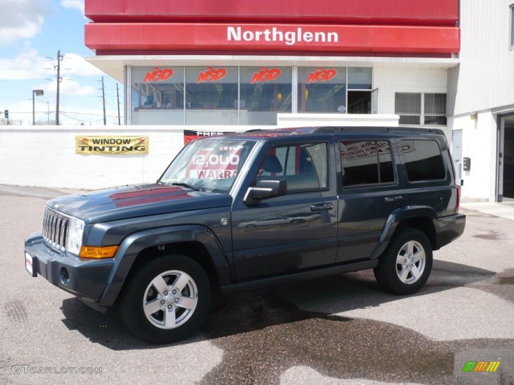 2007 Commander Sport 4x4 - Steel Blue Metallic / Dark Slate Gray/Light Graystone photo #1