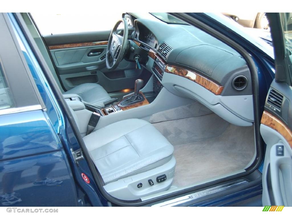 1998 5 Series 540i Sedan - Montreal Blue Metallic / Grey photo #12