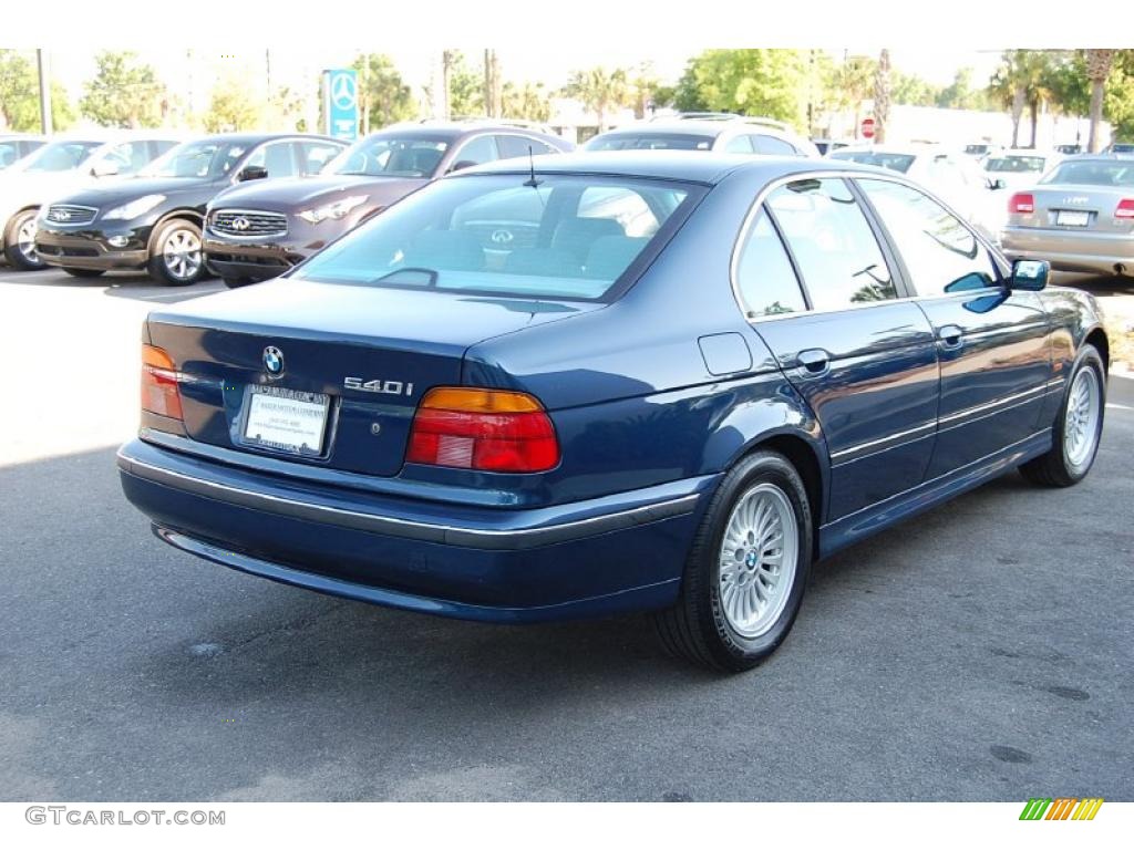 1998 5 Series 540i Sedan - Montreal Blue Metallic / Grey photo #16