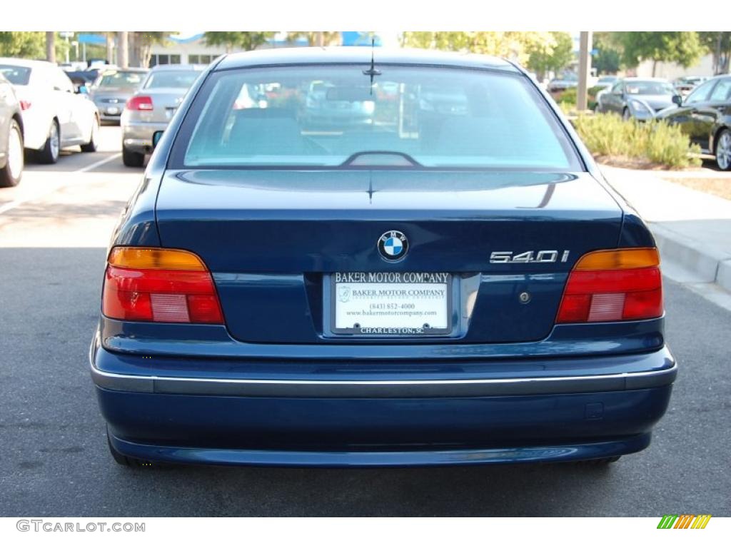 1998 5 Series 540i Sedan - Montreal Blue Metallic / Grey photo #17