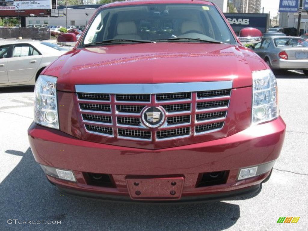 2007 Escalade AWD - Red-E / Cocoa/Light Cashmere photo #3