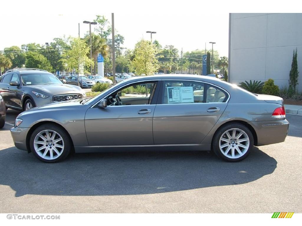 2007 7 Series 750Li Sedan - Sterling Grey Metallic / Cream Beige photo #2