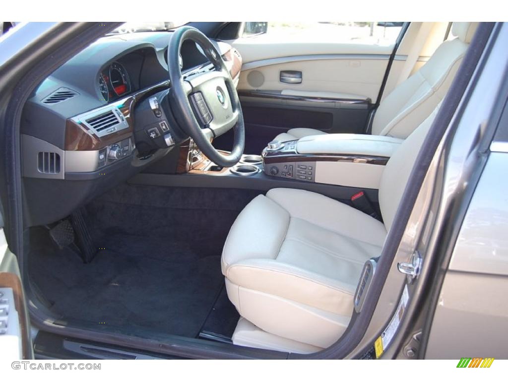 2007 7 Series 750Li Sedan - Sterling Grey Metallic / Cream Beige photo #5