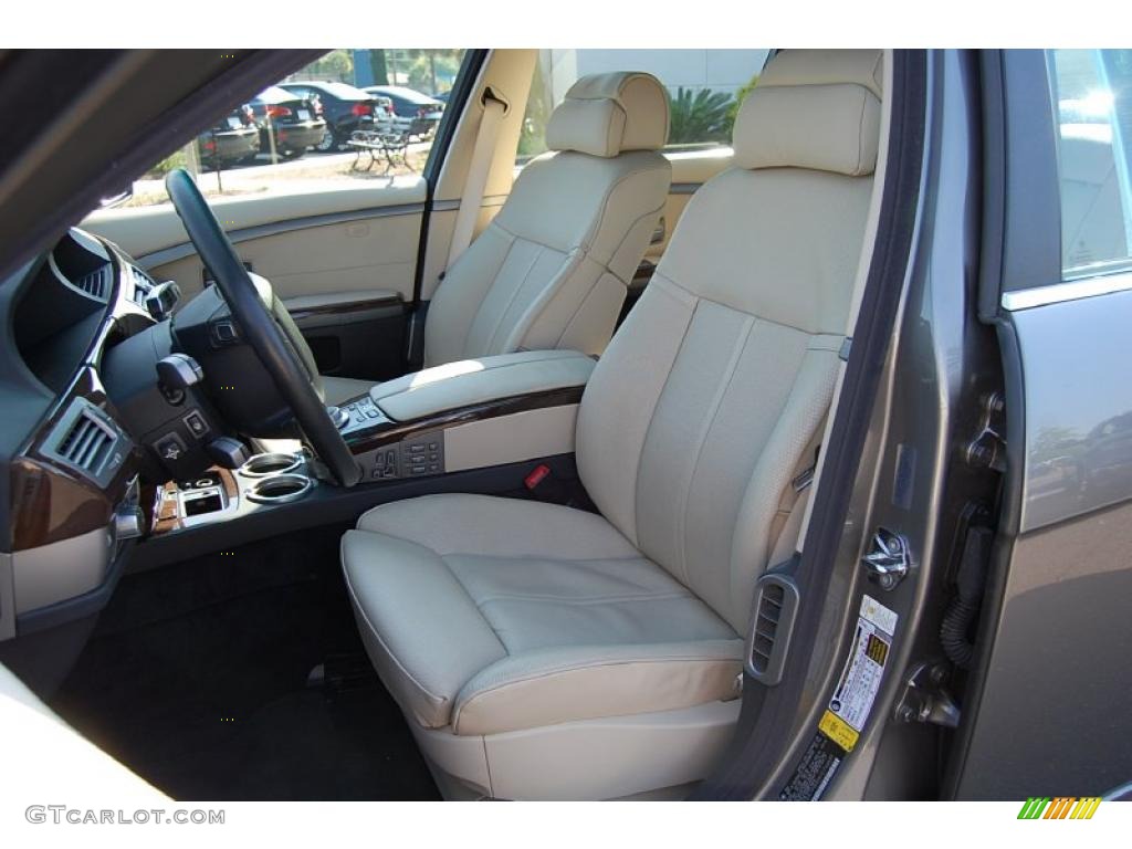 2007 7 Series 750Li Sedan - Sterling Grey Metallic / Cream Beige photo #6