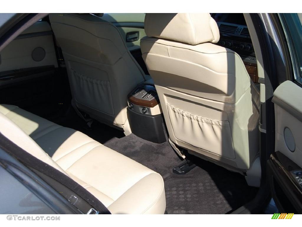 2007 7 Series 750Li Sedan - Sterling Grey Metallic / Cream Beige photo #10