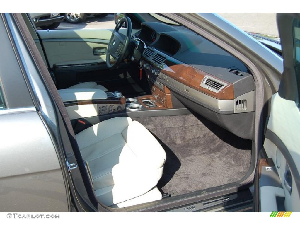 2007 7 Series 750Li Sedan - Sterling Grey Metallic / Cream Beige photo #12