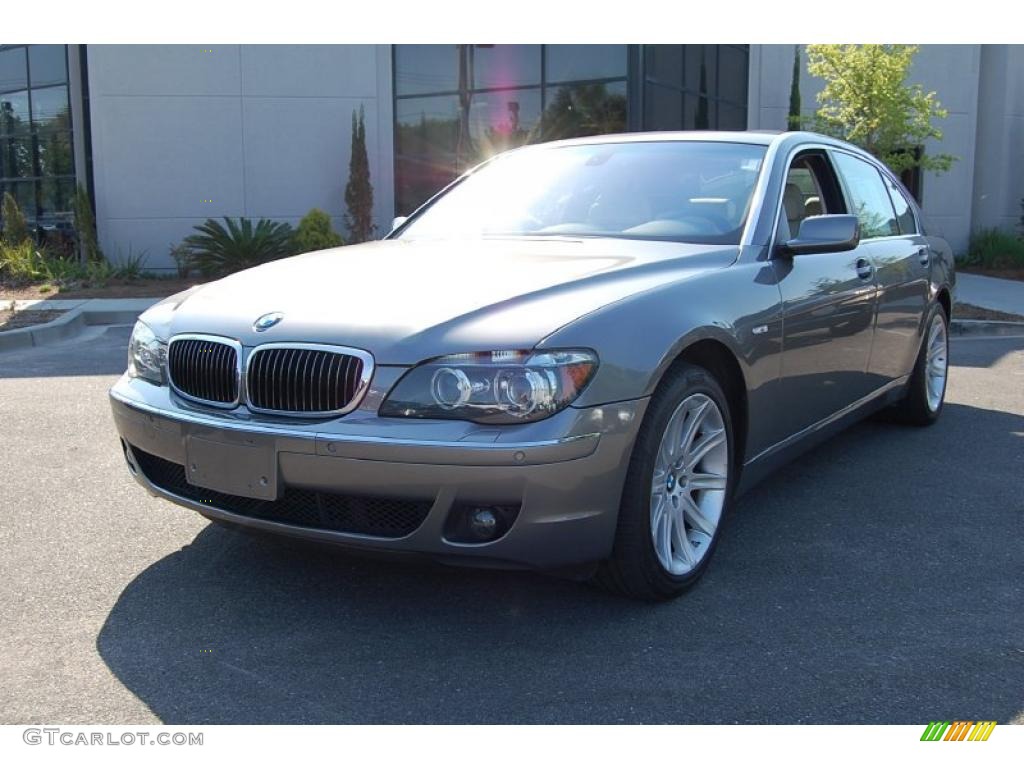 2007 7 Series 750Li Sedan - Sterling Grey Metallic / Cream Beige photo #13