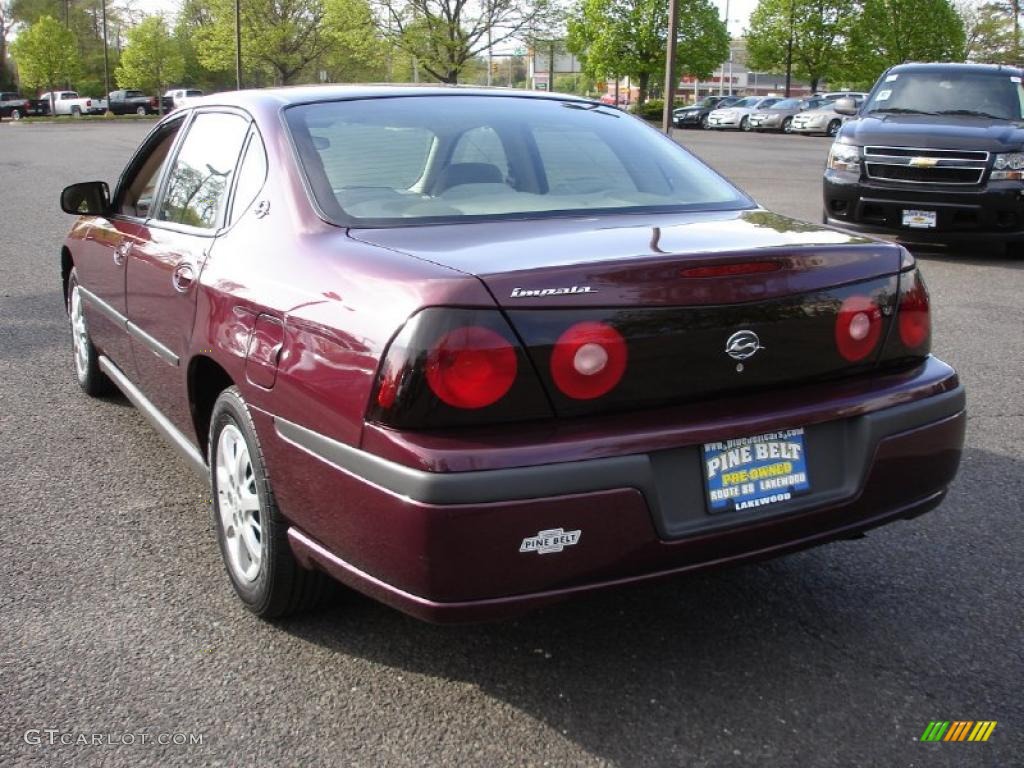 2004 Impala  - Berry Red Metallic / Neutral Beige photo #6