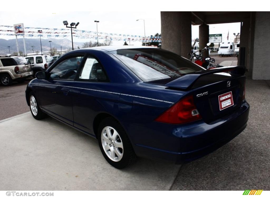 2003 Civic EX Coupe - Eternal Blue Pearl / Ivory photo #5