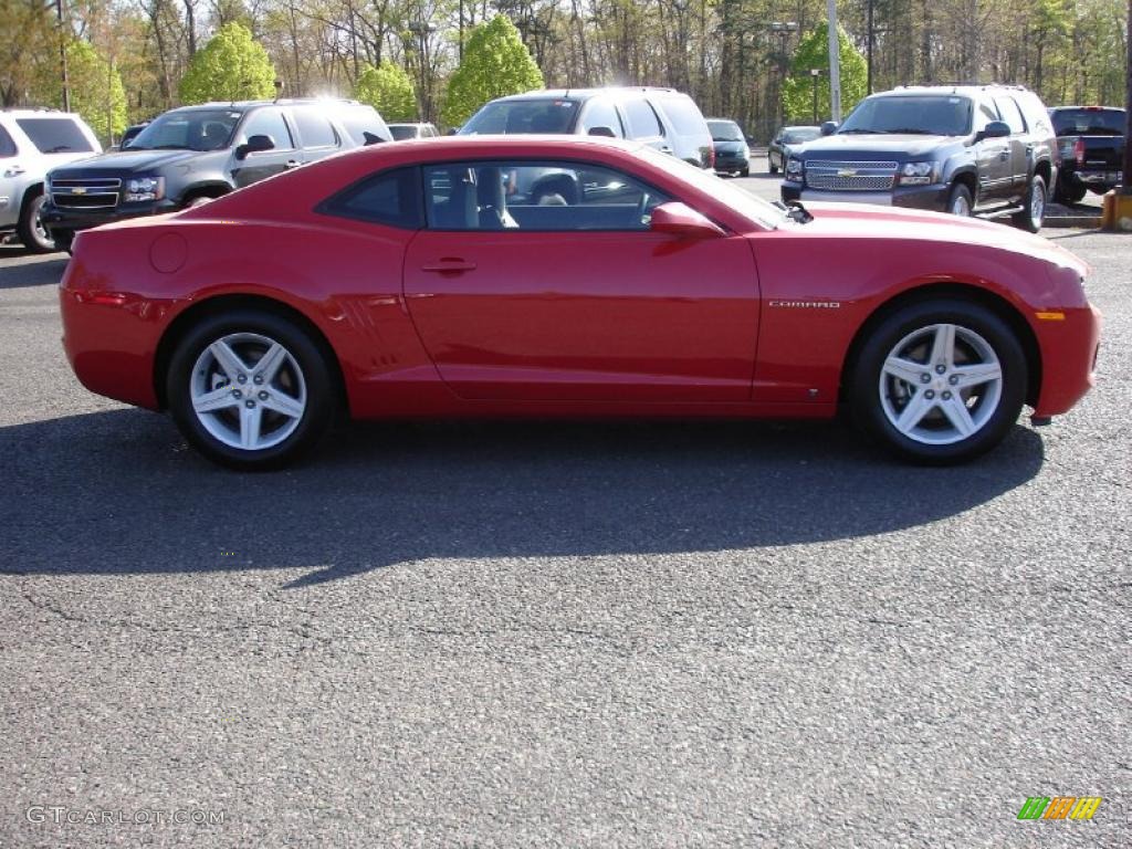 2010 Camaro LT Coupe - Victory Red / Gray photo #7