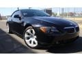 Jet Black - 6 Series 645i Convertible Photo No. 2