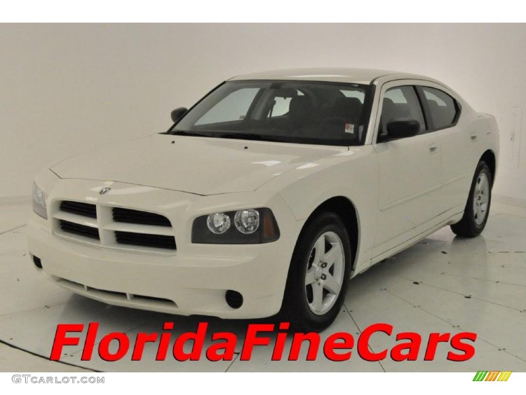 Stone White Dodge Charger