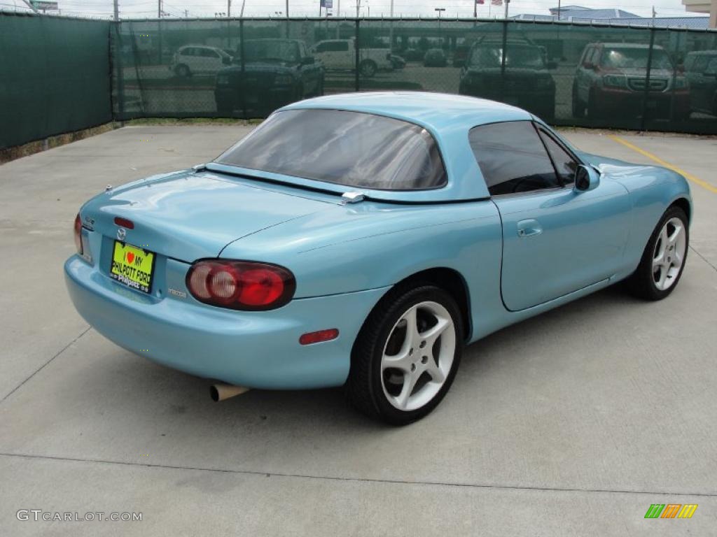 2002 MX-5 Miata LS Roadster - Crystal Blue Metallic / Tan photo #3