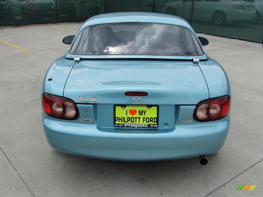 2002 MX-5 Miata LS Roadster - Crystal Blue Metallic / Tan photo #4