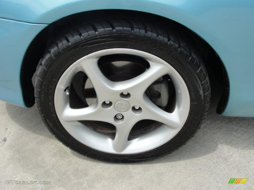2002 MX-5 Miata LS Roadster - Crystal Blue Metallic / Tan photo #14