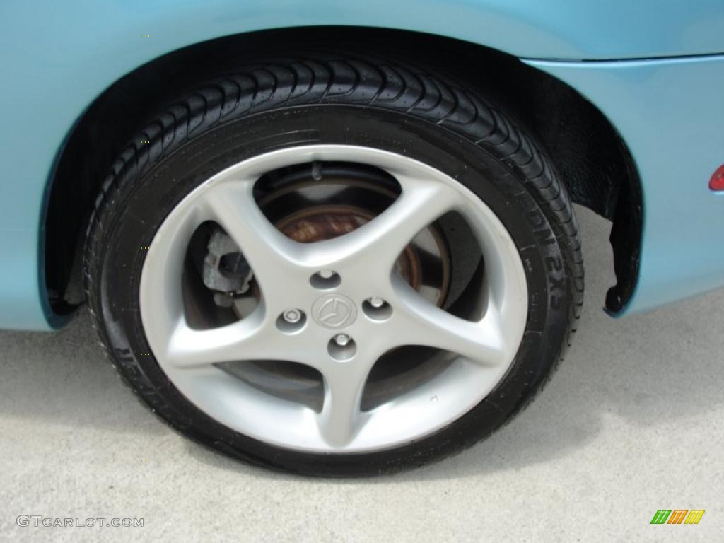 2002 MX-5 Miata LS Roadster - Crystal Blue Metallic / Tan photo #15
