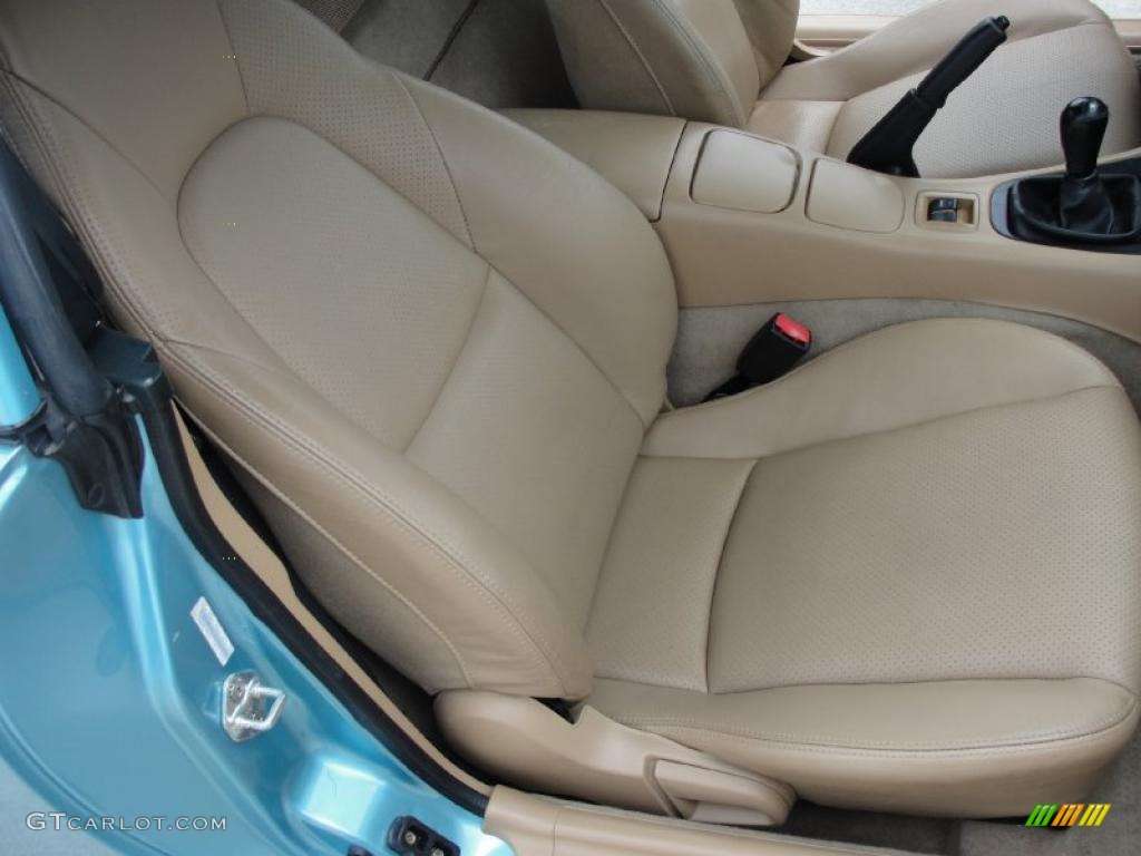 2002 MX-5 Miata LS Roadster - Crystal Blue Metallic / Tan photo #28