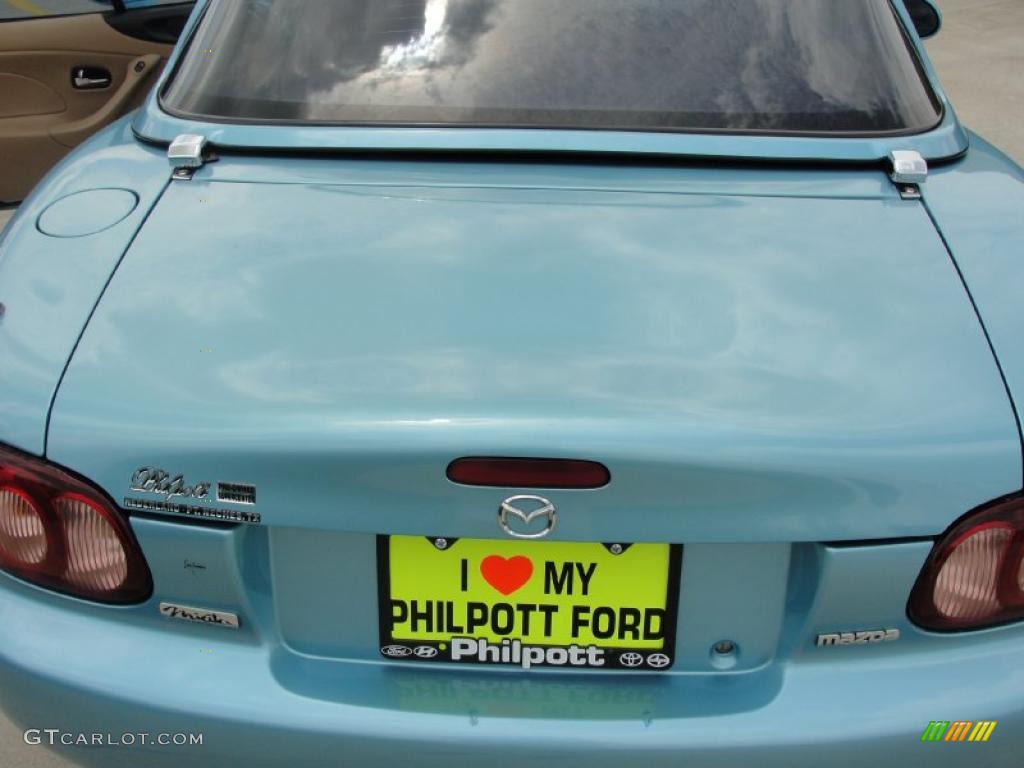 2002 MX-5 Miata LS Roadster - Crystal Blue Metallic / Tan photo #29