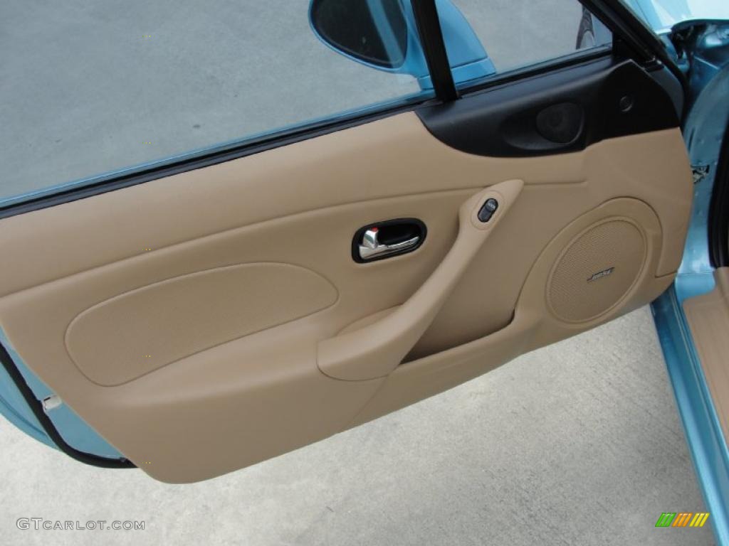 2002 MX-5 Miata LS Roadster - Crystal Blue Metallic / Tan photo #31