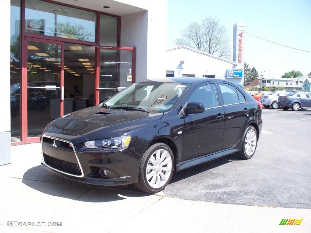 2010 Lancer Sportback RALLIART AWD - Tarmac Black Pearl / Black photo #1